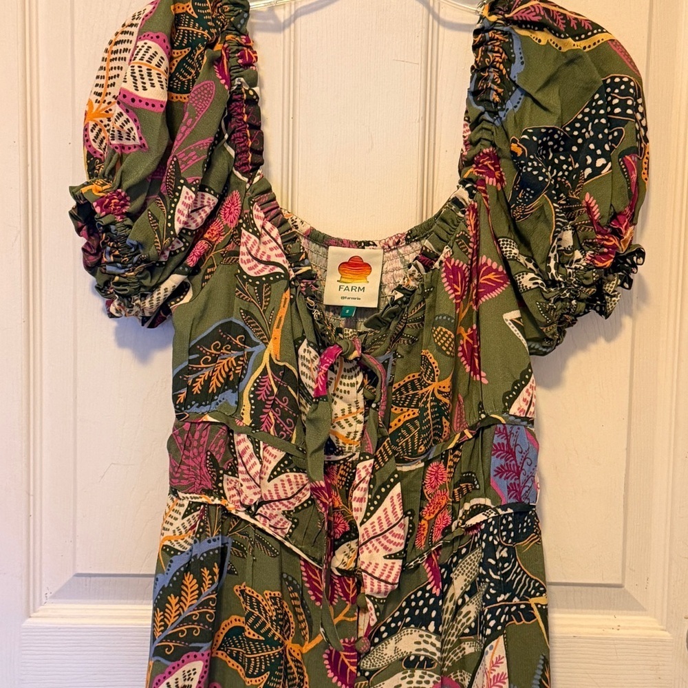 Farm Rio Wild Jungle Maxi Dress nwot - Picture 3 of 11